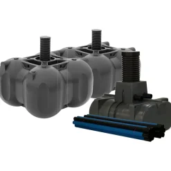 Umpisäiliöt kytkettynä Rotomon RM 5500 etusäiliö ja Rotomon RM 5500 + Imeytysjärjestelmä Rotomon RM Sako 2/1000, matala