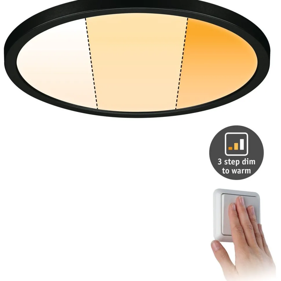 Upotettava LED-paneeli Paulmann VariFit Areo, IP44, Ø23cm, 16W, säädettävä värilämpötila, eri värejä
