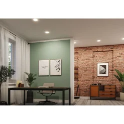 Upotettava LED-paneeli Paulmann VariFit Veluna Edge, IP44, Ø12cm, 8.5W, 3000K, valkoinen