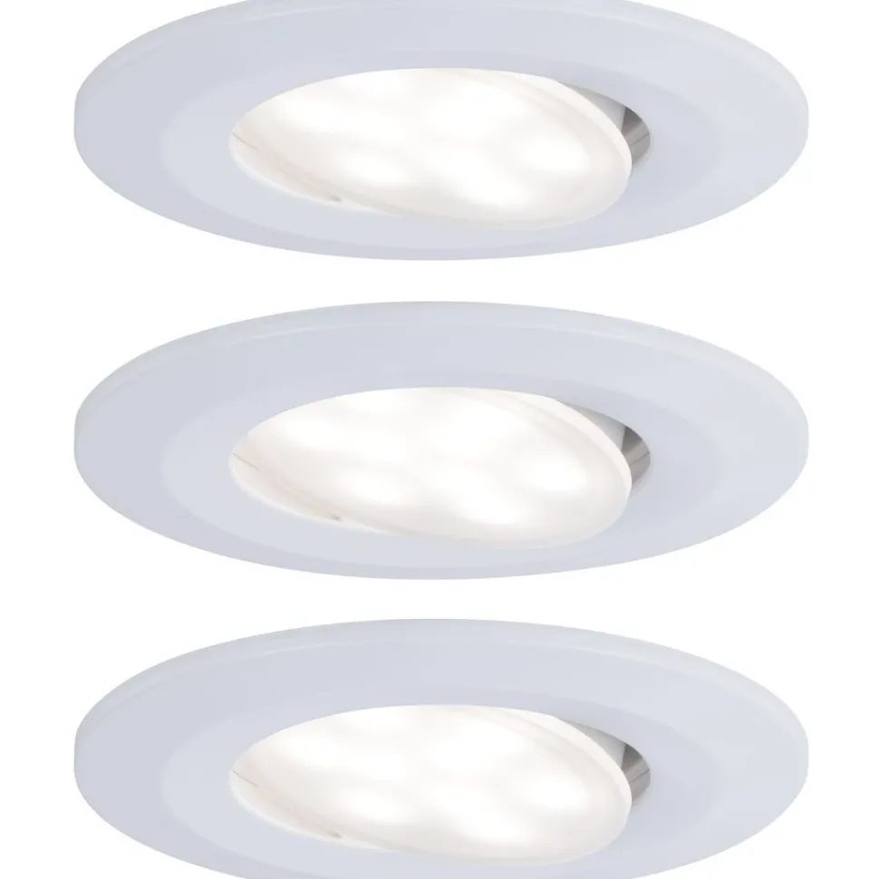 Upotettava LED-valaisin Paulmann Calla, 3kpl, IP65, Ø90mm, 6W, 530lm, 4000K, eri värejä