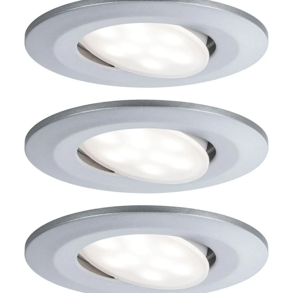 Upotettava LED-valaisin Paulmann Calla, 3kpl, IP65, Ø90mm, 6W, 530lm, 4000K, eri värejä