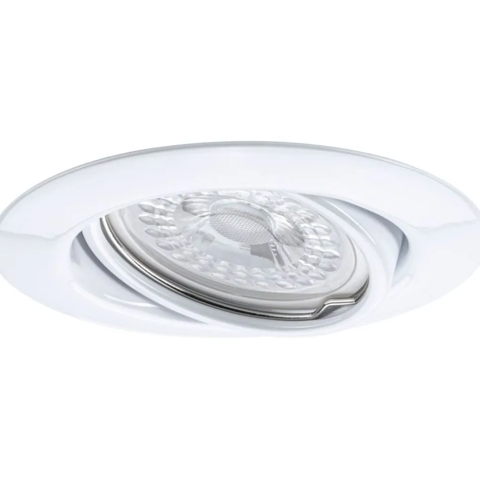 Upotettava LED-valaisin Paulmann Base, 3kpl, Ø90mm, GU10, 5W, 350lm, 3000K, himmennettävä, valkoinen