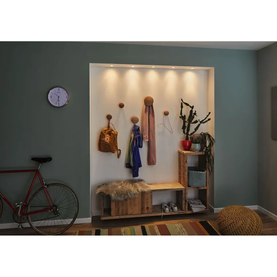 Upotettava LED-valaisin Paulmann Nova Mini Coin Rigid, 3kpl, IP44, Ø65mm, 4W, 310lm, 2700K, eri värejä
