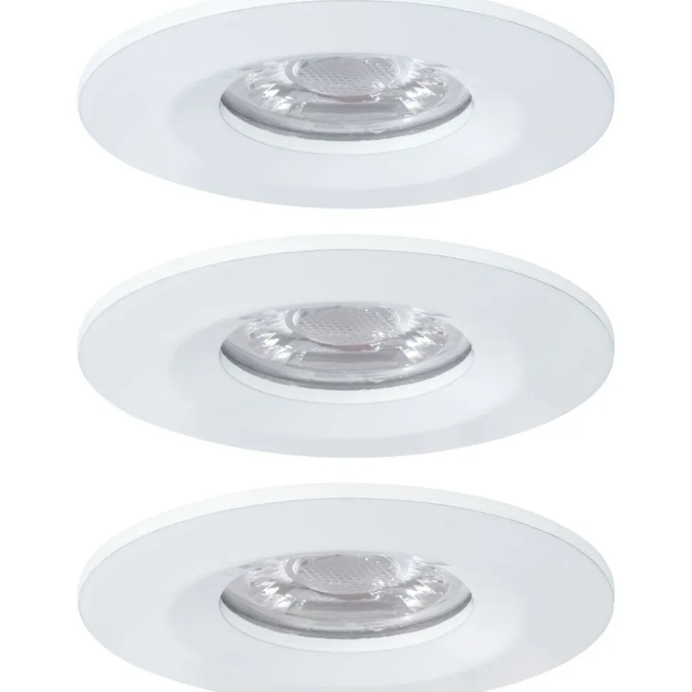 Upotettava LED-valaisin Paulmann Nova Mini Coin Rigid, 3kpl, IP44, Ø65mm, 4W, 310lm, 2700K, eri värejä