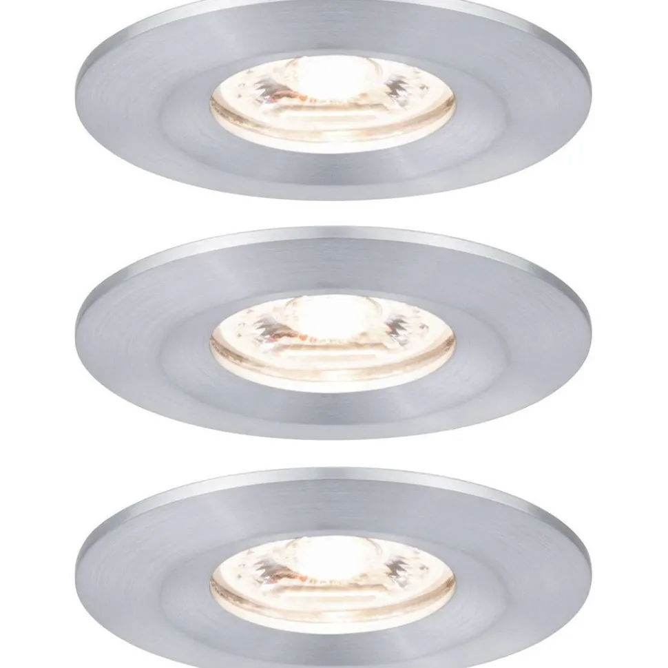 Upotettava LED-valaisin Paulmann Nova Mini Coin Rigid, 3kpl, IP44, Ø65mm, 4W, 310lm, 2700K, eri värejä
