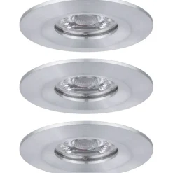 Upotettava LED-valaisin Paulmann Nova Mini Coin Rigid, 3kpl, IP44, Ø65mm, 4W, 310lm, 2700K, eri värejä