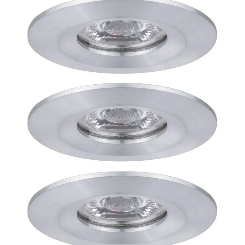 Upotettava LED-valaisin Paulmann Nova Mini Coin Rigid, 3kpl, IP44, Ø65mm, 4W, 310lm, 2700K, eri värejä