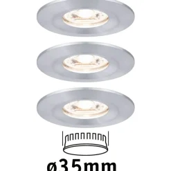 Upotettava LED-valaisin Paulmann Nova Mini Coin Rigid, 3kpl, IP44, Ø65mm, 4W, 310lm, 2700K, eri värejä