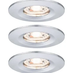 Upotettava LED-valaisin Paulmann Nova Mini Coin Rigid, 3kpl, IP44, Ø65mm, 4W, 310lm, 2700K, eri värejä