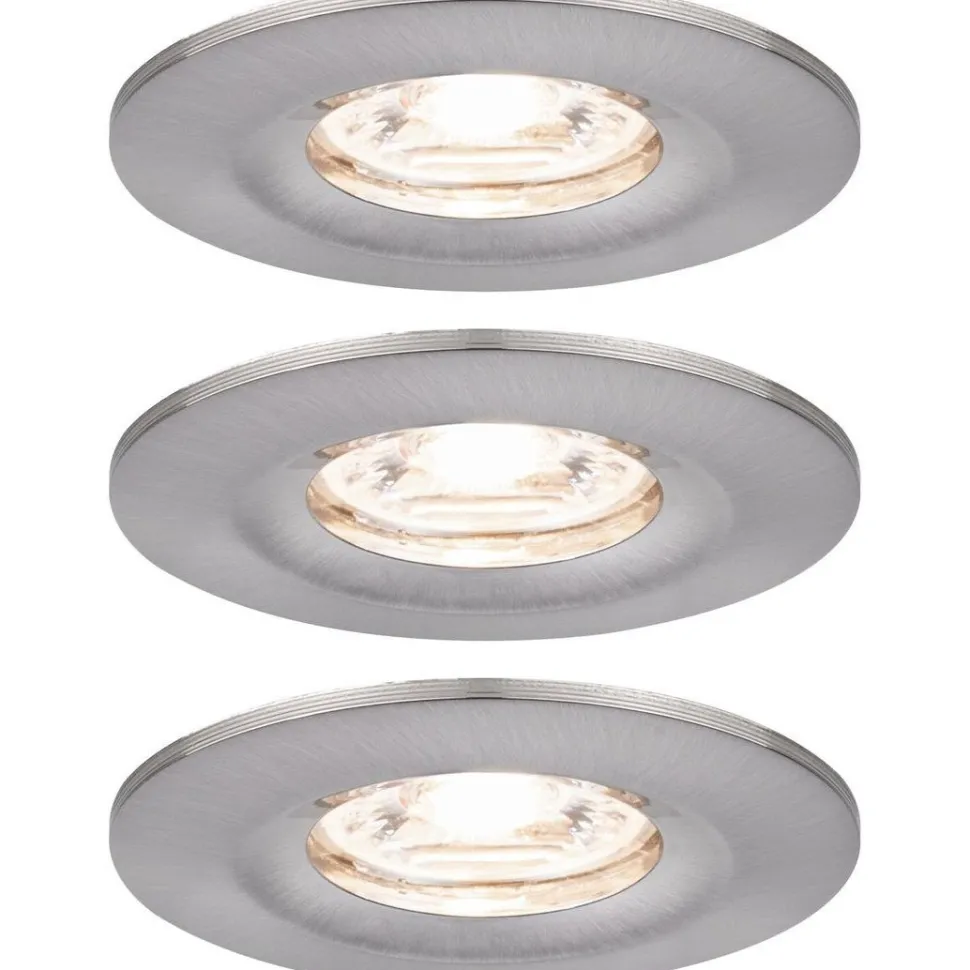 Upotettava LED-valaisin Paulmann Nova Mini Coin Rigid, 3kpl, IP44, Ø65mm, 4W, 310lm, 2700K, eri värejä
