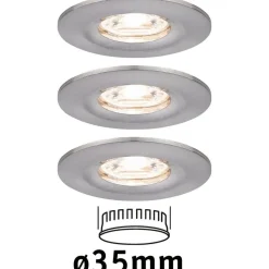 Upotettava LED-valaisin Paulmann Nova Mini Coin Rigid, 3kpl, IP44, Ø65mm, 4W, 310lm, 2700K, eri värejä