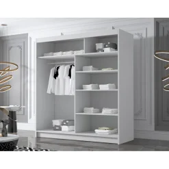 Vaatekaappi BALI 180 IV, eri värivaihtoehtoja