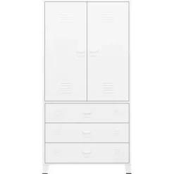 Vaatekaappi 90cm metalli eri värejä