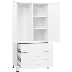 Vaatekaappi 90cm metalli eri värejä