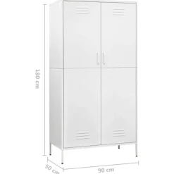 Vaatekaappi 90cm teräs eri värejä