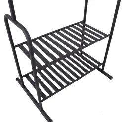 Vaaterekki Home4You FELIX 62x46xK173 cm, musta