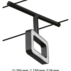 Vaijerivalaisin Paulmann CorDuo Frame, 280lm, 4.8W, 3000K, 12V, eri värejä