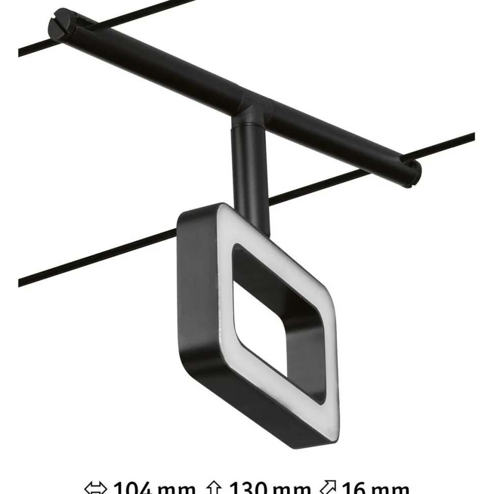 Vaijerivalaisin Paulmann CorDuo Frame, 280lm, 4.8W, 3000K, 12V, eri värejä