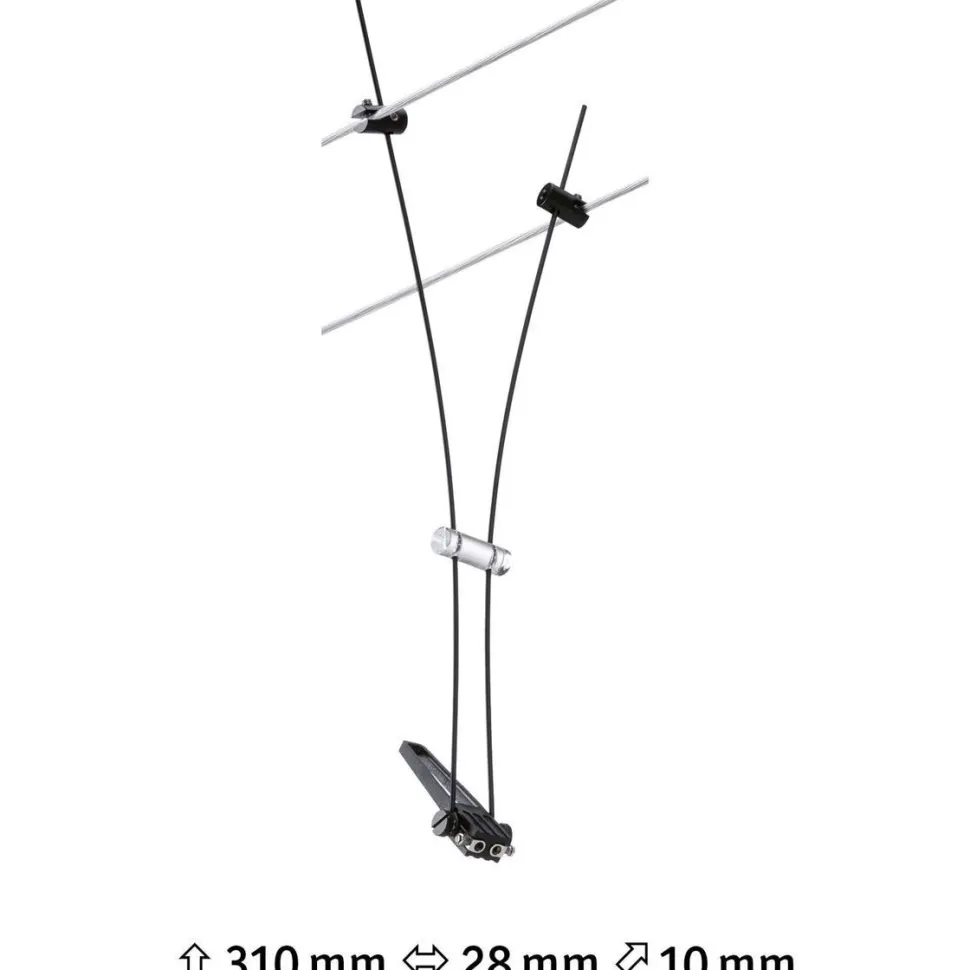 Vaijerivalaisin Paulmann CorDuo Comet, GU5.3, 12V, himmennettävä, eri värejä