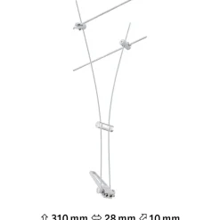 Vaijerivalaisin Paulmann CorDuo Comet, GU5.3, 12V, himmennettävä, eri värejä