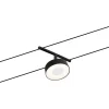 Vaijerivalaisin Paulmann CorDuo RoundMac, 200lm, 4.5W, 3000K, 12V, mattamusta/kromi