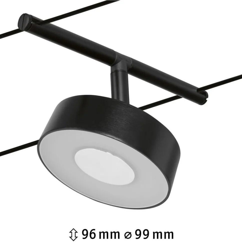 Vaijerivalaisin Paulmann CorDuo Circle, 180lm, 5W, 3000K, 12V, eri värejä