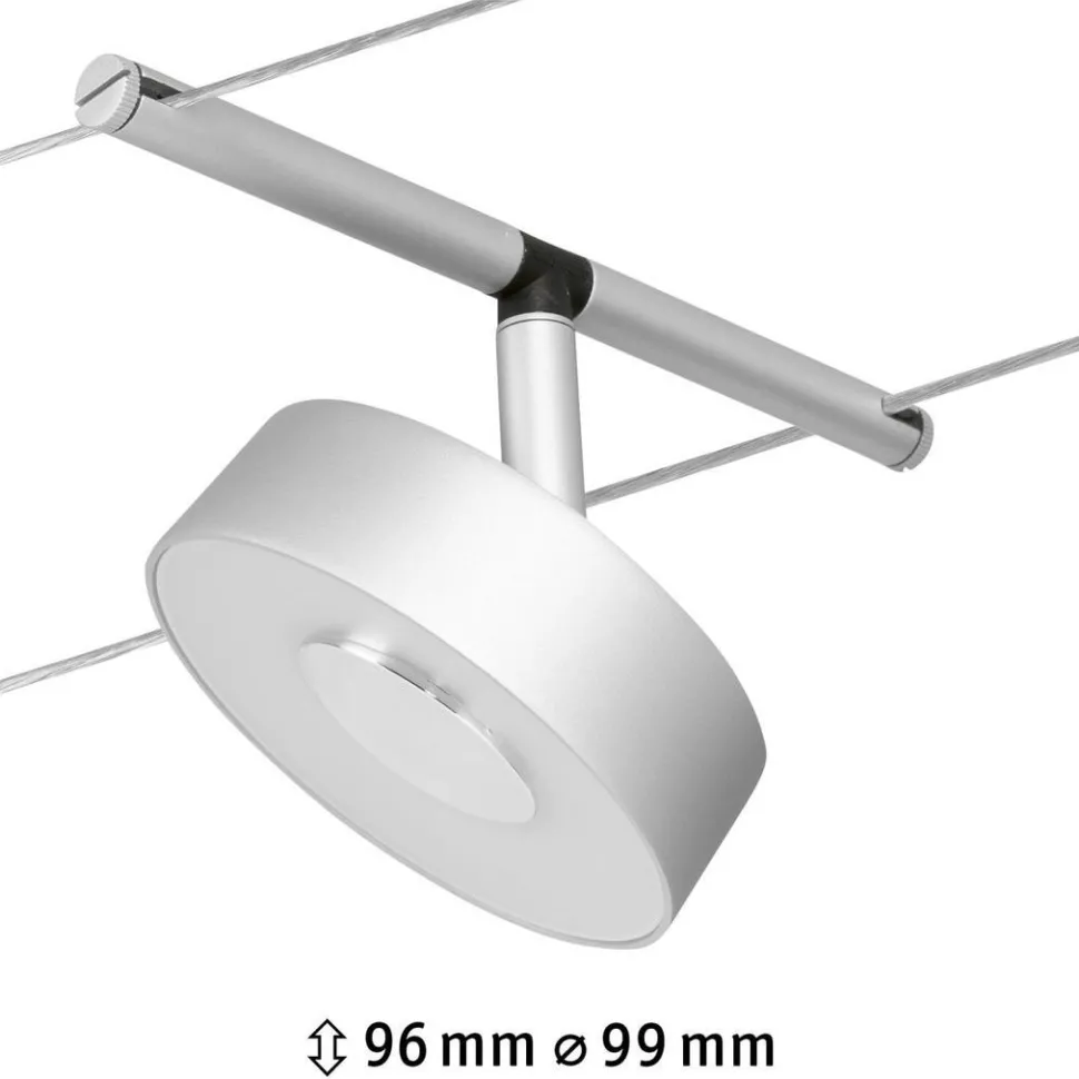 Vaijerivalaisin Paulmann CorDuo RoundMac, 200lm, 4.5W, 3000K, 12V, mattamusta/kromi