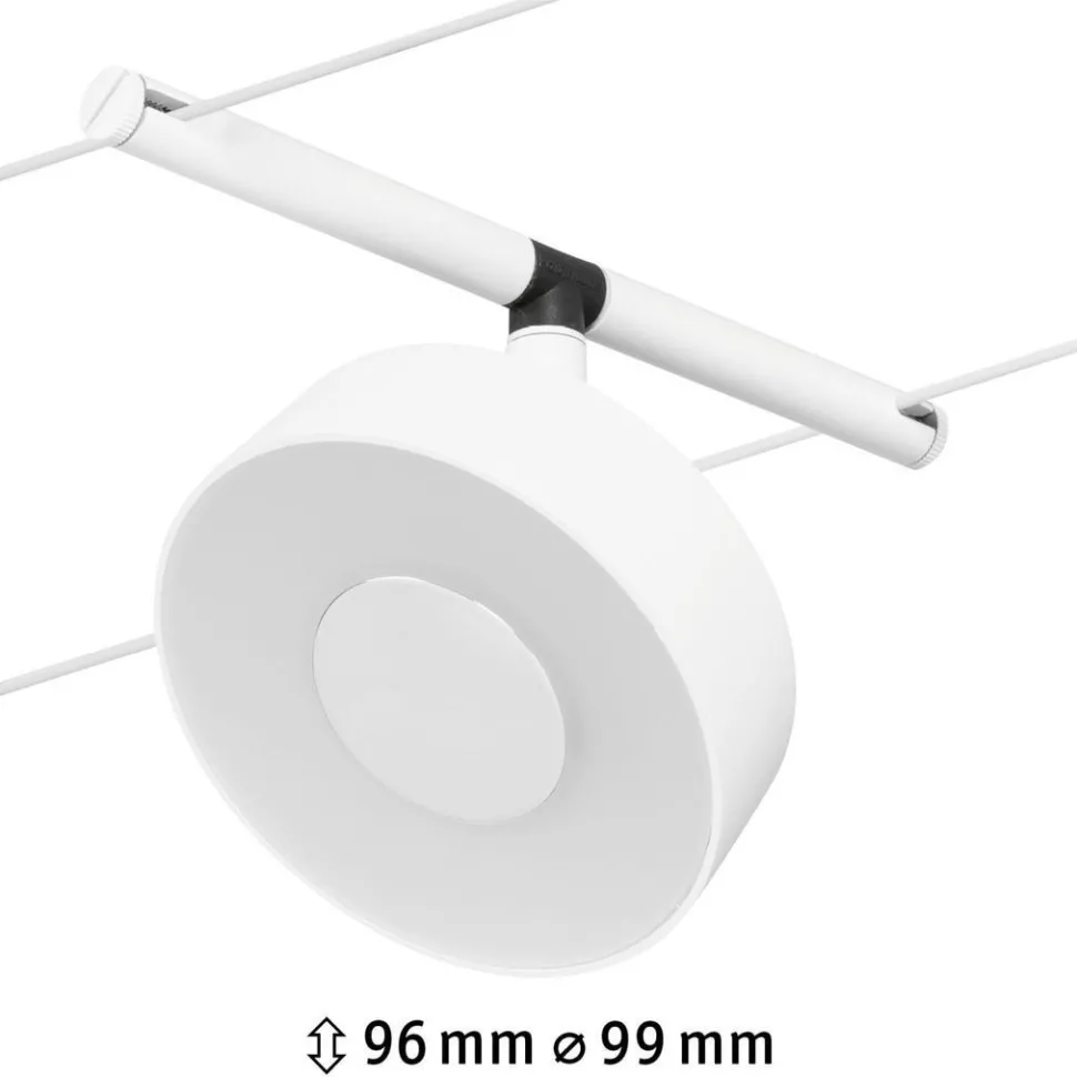 Vaijerivalaisin Paulmann CorDuo RoundMac, 200lm, 4.5W, 3000K, 12V, mattamusta/kromi