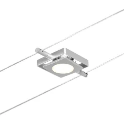 Vaijerivalaisin Paulmann CorDuo MacLED, 250lm, 4.5W, 3000K, 12V, mattakromi