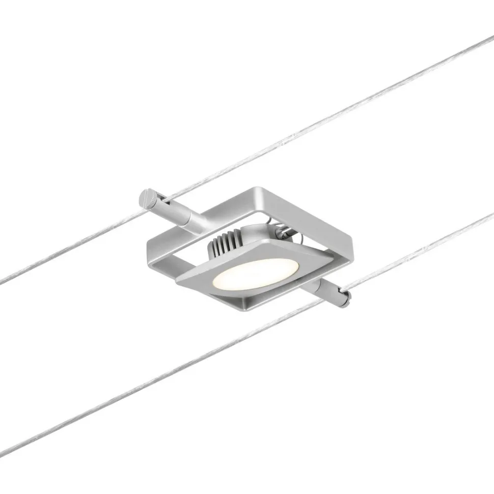Vaijerivalaisin Paulmann CorDuo MacLED, 250lm, 4.5W, 3000K, 12V, mattakromi