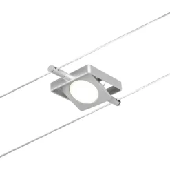 Vaijerivalaisin Paulmann CorDuo MacLED, 250lm, 4.5W, 3000K, 12V, mattakromi