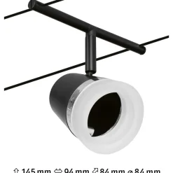 Vaijerivalaisin Paulmann CorDuo Cone, GU5.3, 12V, eri värejä