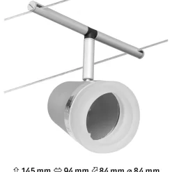 Vaijerivalaisin Paulmann CorDuo Cone, GU5.3, 12V, eri värejä
