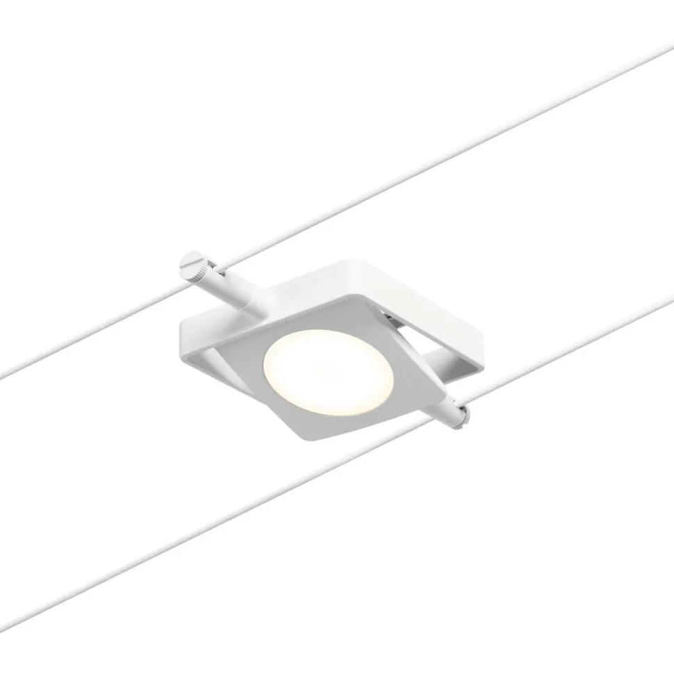 Vaijerivalaisin Paulmann CorDuo MacLED, 250lm, 4.5W, 3000K, 12V, mattavalkoinen