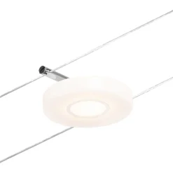 Vaijerivalaisin Paulmann CorDuo DiscLED, 200lm, 4.5W, 3000K, 12V, mattakromi