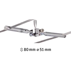 Vaijerivalaisin Paulmann TogoLED, GU5.3, 12V, himmennettävä, kromi