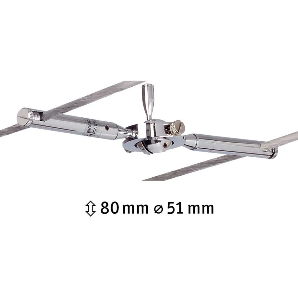 Vaijerivalaisin Paulmann TogoLED, GU5.3, 12V, himmennettävä, kromi