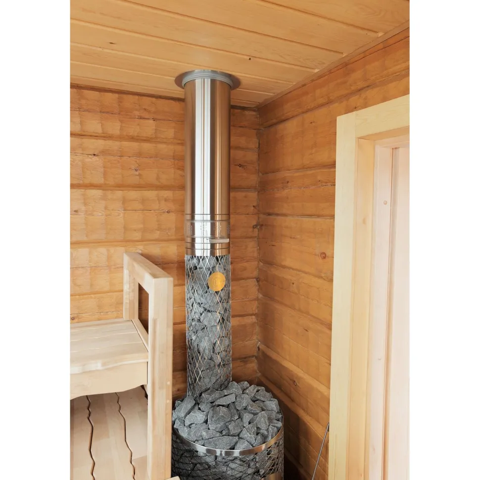 Valmispiippu Härmä Air Siro Air Sauna Ø114mm, kiuaspiippu