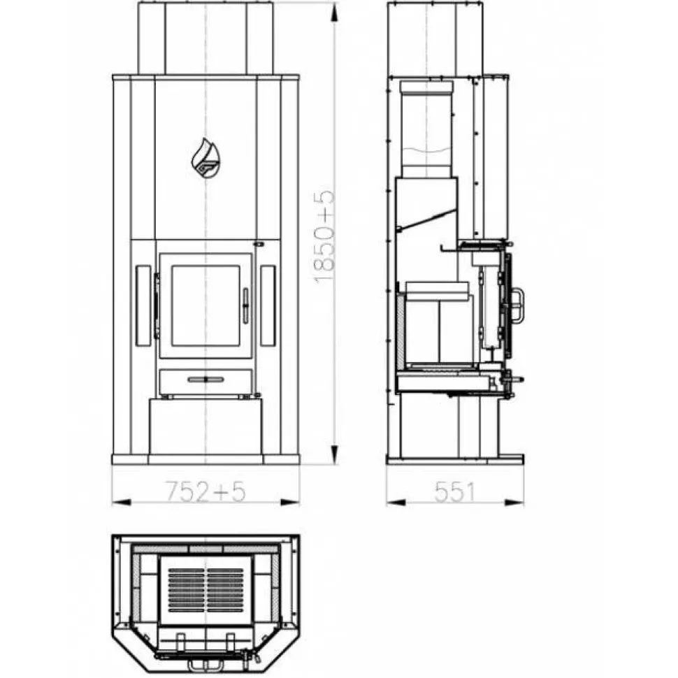 Valmistakka Diplomat, 170kg, 14kW