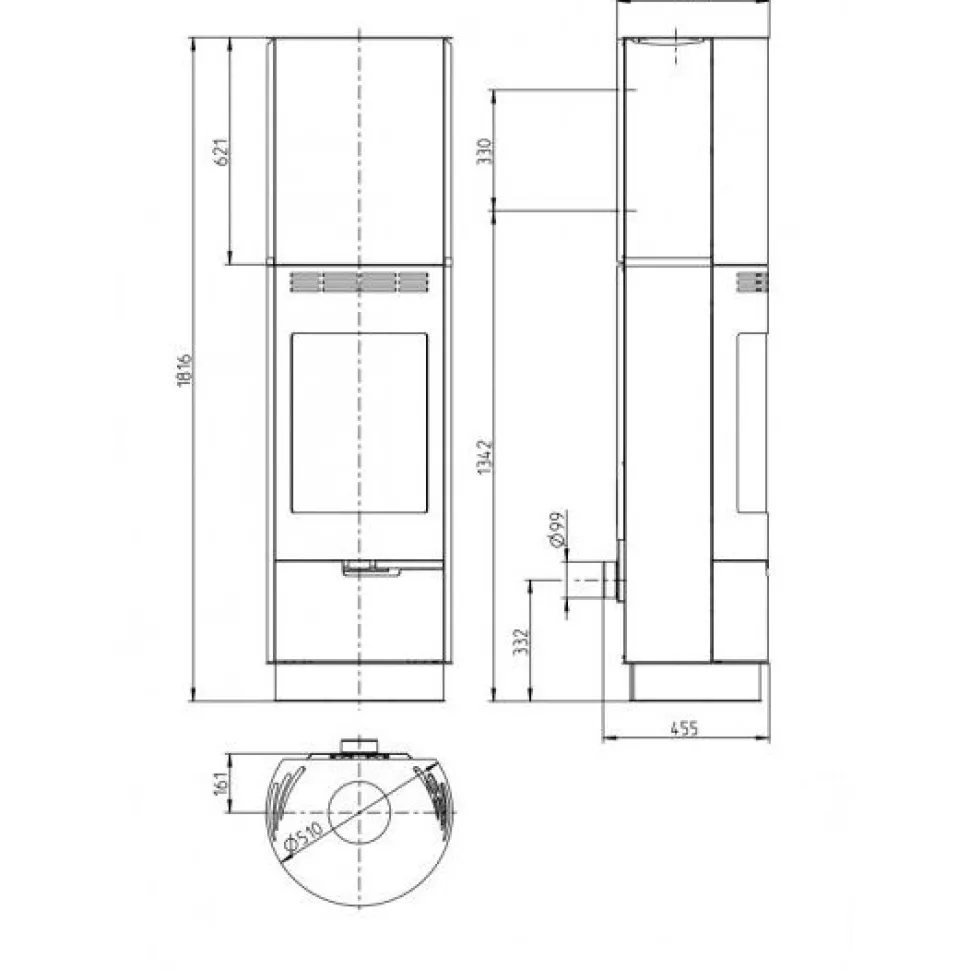 Valmistakka Thorma Sevilla 7,5 kW musta