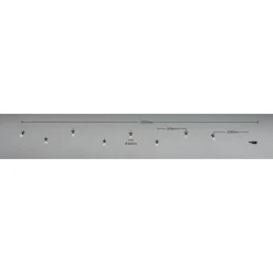 Valoketju LED Trio Ember 6m musta/luonnollinen väri
