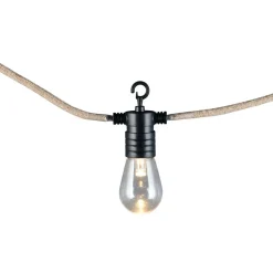 Valoketju LED Trio Ember 6m musta/luonnollinen väri