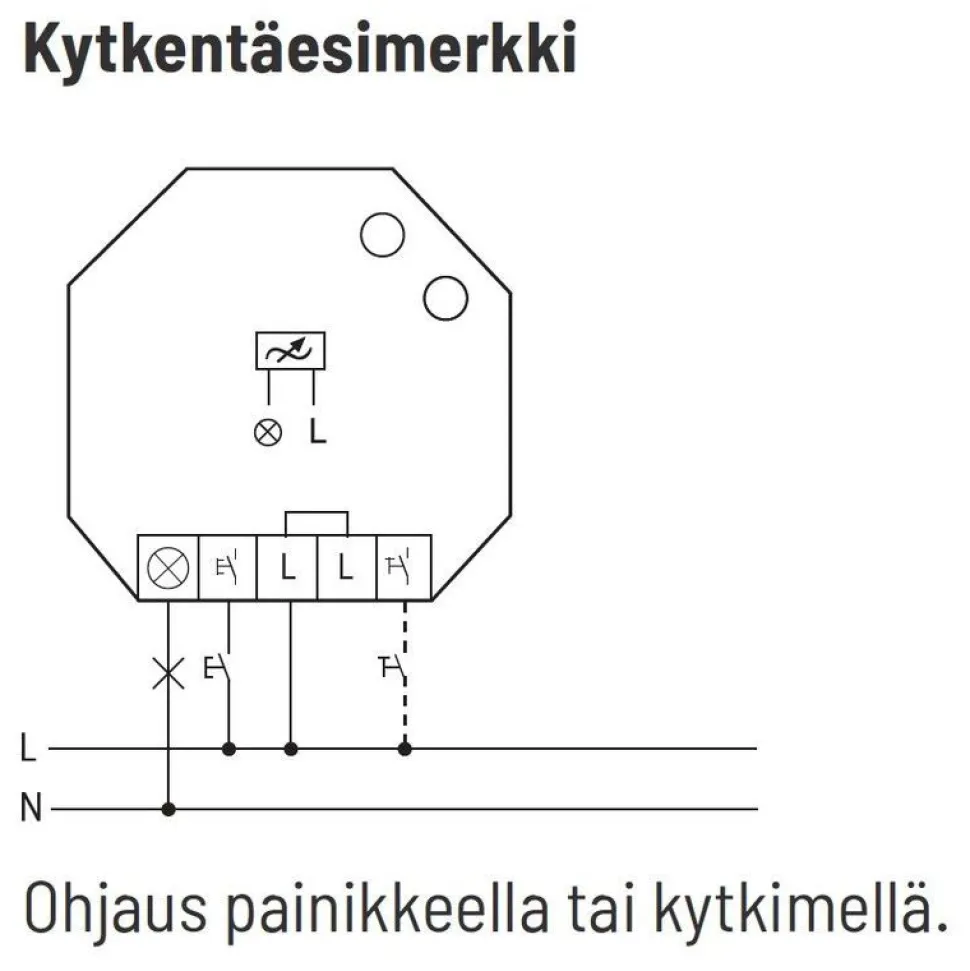 Valonsäädin/painikehimmennin Eltako EUD61NPL-230V ilman N-johdinta