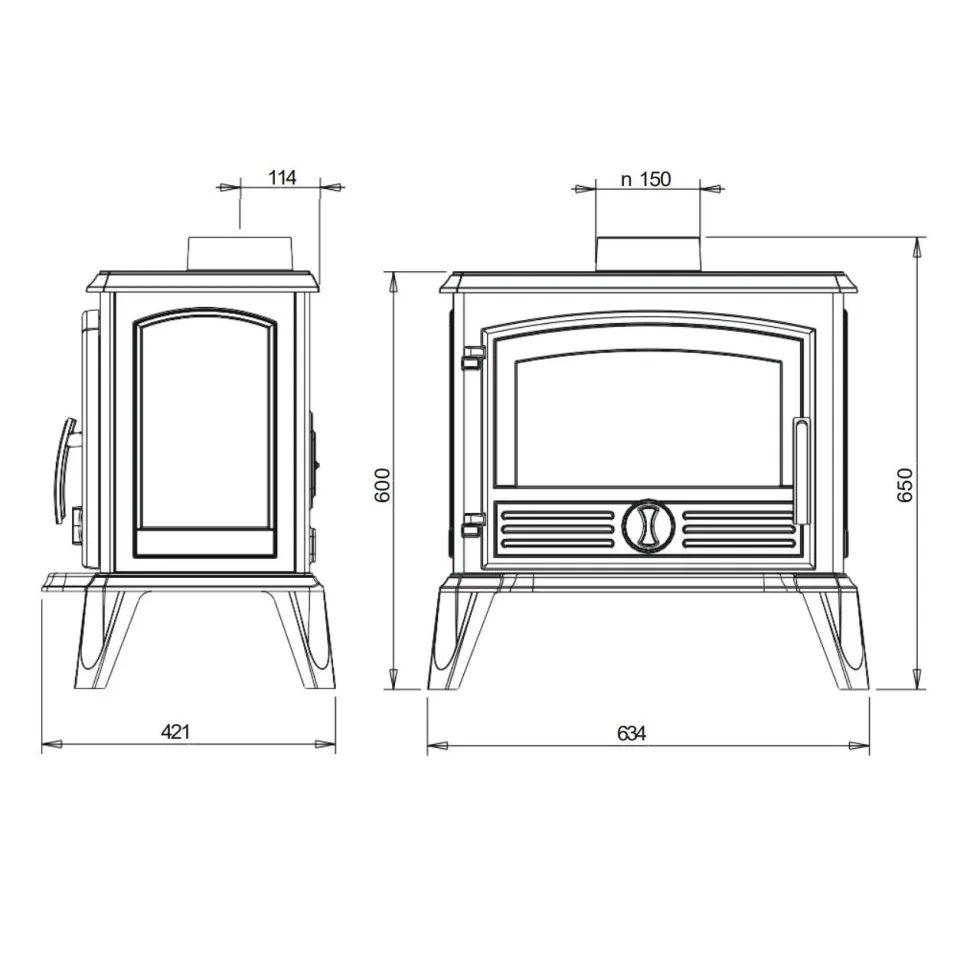 Valurautatakka Invicta Samara, 6kW, 89kg