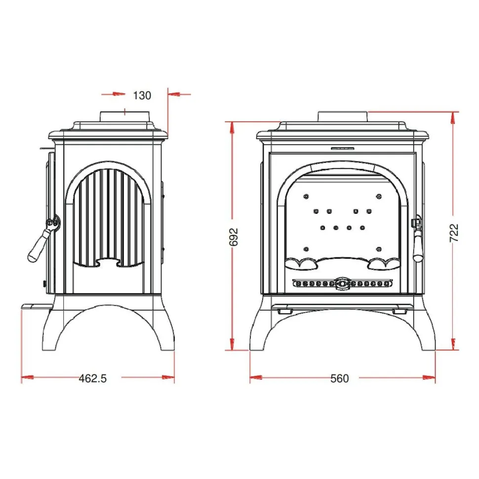Valurautatakka Invicta Seville 2, 7kW, 99kg