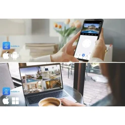 Valvontakamera Celotron Nivian Smart, 2K resoluutiolla, 4G modeemilla, akulla ja aurinkokennolla