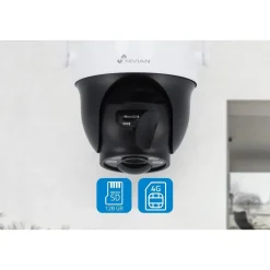 Valvontakamera Celotron Nivian Smart, 2K resoluutiolla, 4G modeemilla, suurella akulla ja aurinkokennolla, sähköisesti etänä käänneltävä
