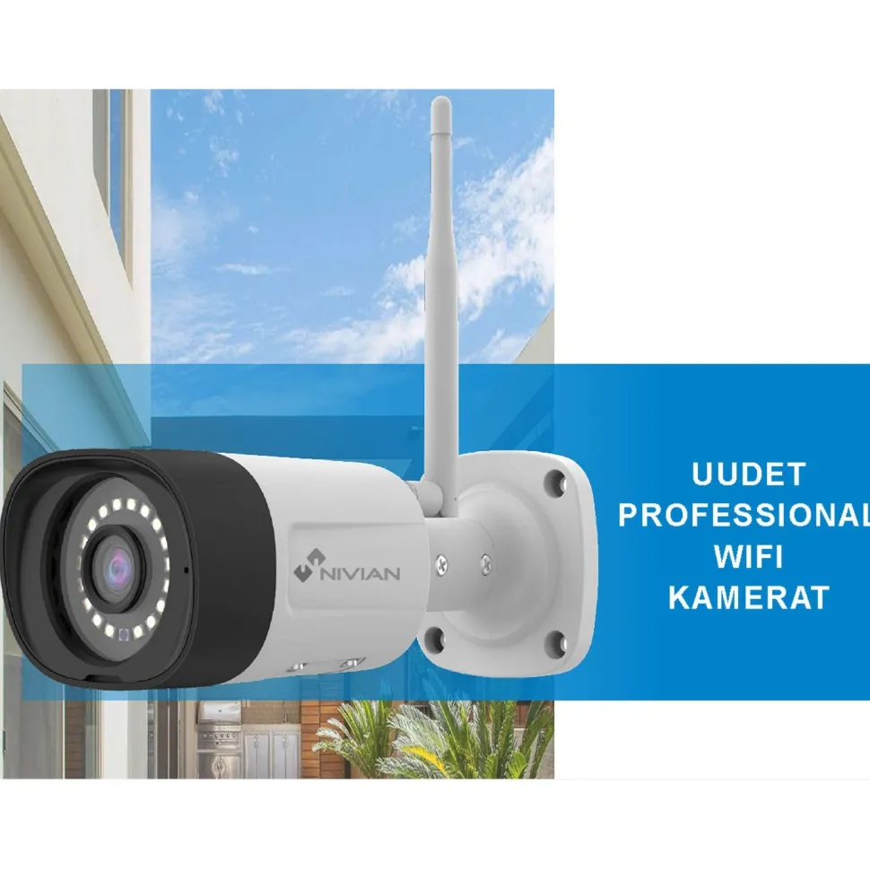 Valvontakamerapaketti Celotron Nivian Professional, 3MP, 8 kameraa, 16 kanavaa, 1Tb