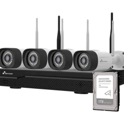 Valvontakamerapaketti Celotron Nivian Professional, 3MP, 4 kameraa, 10 kanavaa, 1Tb