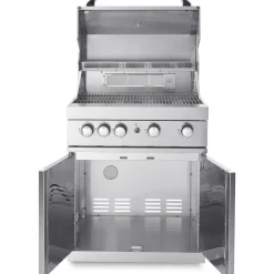 Vapaasti seisova kaasugrilli 4 poltinta ja infrapunalämmitin Myoutdoorkitchen Stainless Collection